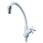 2767-TORNEIRA ABS BRANCA GIRATÓRIA MESA CRUZETA